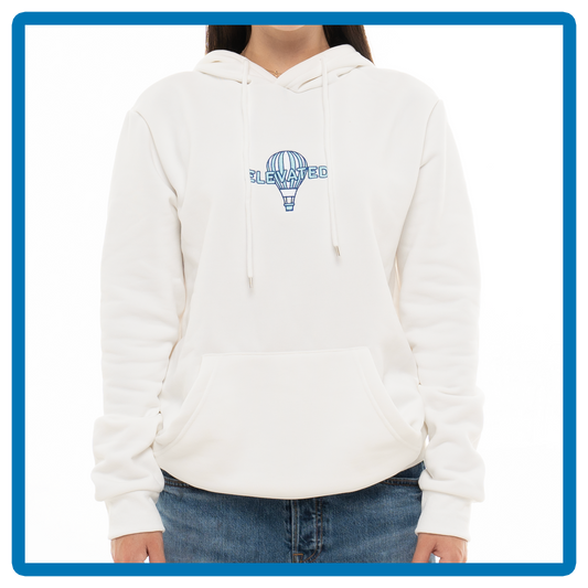 balloon logo hooded sweatshirt